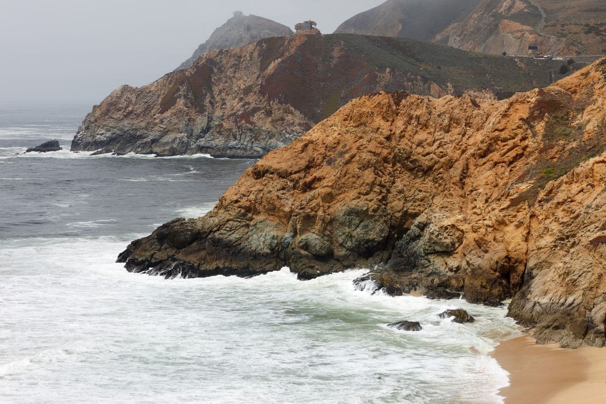 Ocean coastline at San Luis Obispo County, California