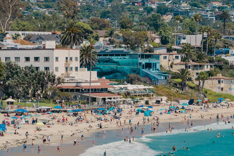 Laguna Beach coastline with rocky shores and coves