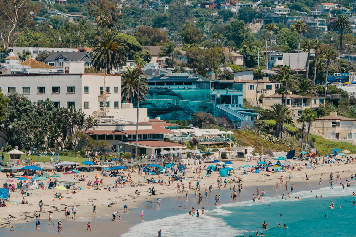Main Beach in Laguna Beach, California