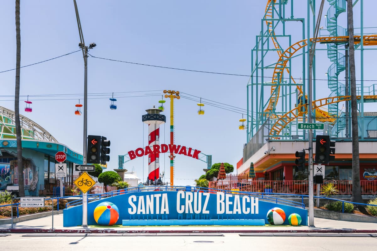 Santa Cruz Beach Boardwalk in California